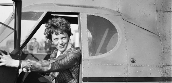 Amelia Earhart, first female aviator to fly solo across the Atlantic Ocean