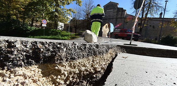 Earthquake damage in Italy