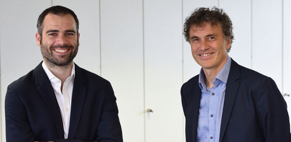 Co-founders Dr Andrea De Luca, CEO (on the left) and Professor Florin Udrea, CTO. 