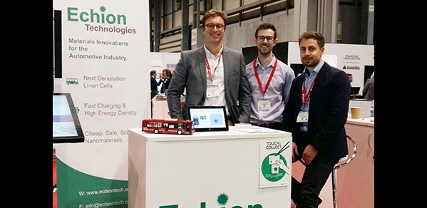 From left, Echion Technologies co-founders Jean de La Verpillière and Dr Alex Groombridge, with external consultant Christian Hoecker.