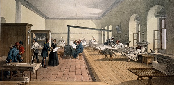 One of the wards in the hospital at Scutari (Turkey) (Crimean War 1856)