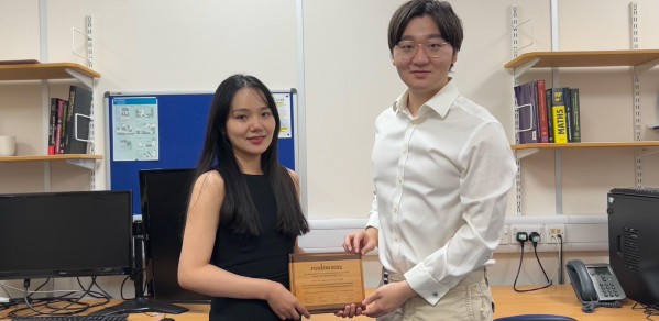 Qing Li (Lily) and Runze Gan (Patrick) are joint winners of the Best Student Paper Award at Fusion 2022 