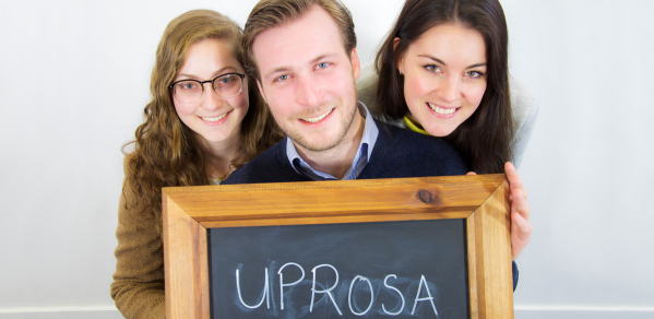 Uprosa founders Hind Kraytem, Nikolaus Wenzl and Dominique Piché