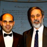 Dr Jasser Al-Kassab (left) and Professor Richard Elgese, President of the Operational Research Society