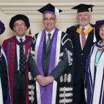 Sir John Parker, Professor Stephen Richardson, Sir Keith O'Nions, and Professor Dame Ann Dowling