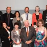 Dr Matthew Juniper, back row, first on left, with the other Pilkington Prize winners.