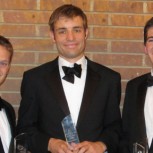 SET award winners, left to right: Peter Whiteley, James Parker, Robert Woodward