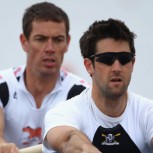 Tom James (front) and Richard Egington
