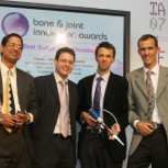 Gopal Madabhushi (second from left) and team win a Medical Futures Innovation Award