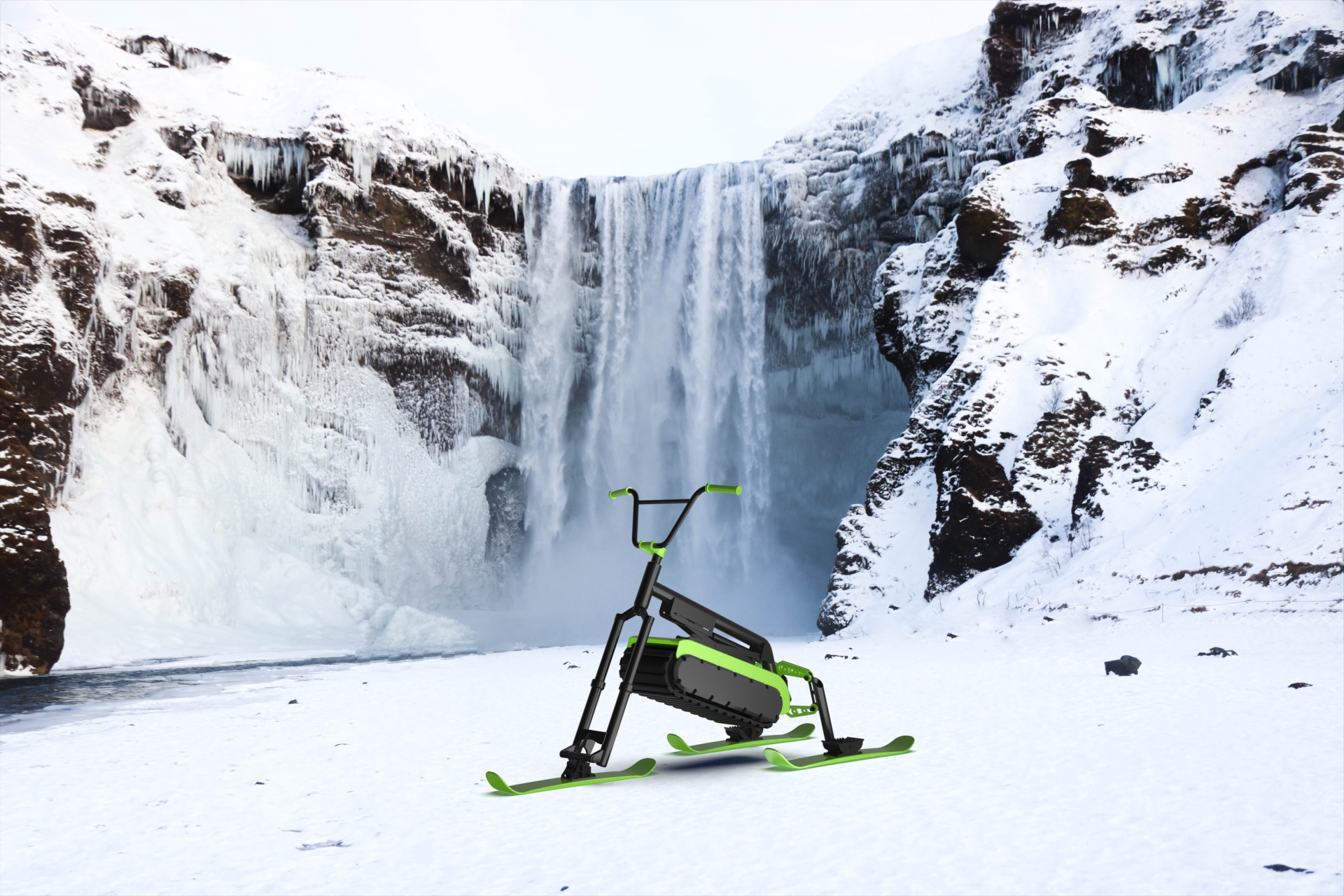 SNO FLO is a stylish and innovative snow scooter