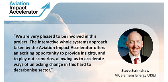 Steve Scrimshaw, Vice President, Siemens Energy UK&I, said: “We are very pleased to be involved in this project. The interactive whole systems approach taken by the AIA offers an exciting opportunity to provide insights, and to play out scenarios, allowing us to accelerate ways of unlocking change in this hard to decarbonise sector.”