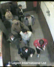 Individuals in this crowd are detected as shown in the image below