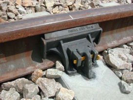 Vanguard resilient rail support, possibly the best solution for retrofit in existing tunnels  (Source:Pandrol Ltd, UK)