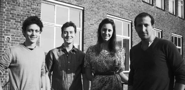 Members of the Eco House Initiative leadership team L-R Jamie Radford, Luke Bramwell, Maxine Jordan, Jose Vallejo