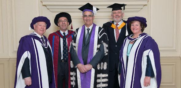 Sir John Parker, Professor Stephen Richardson, Sir Keith O'Nions, and Professor Dame Ann Dowling