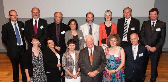 Dr Matthew Juniper, back row, first on left, with the other Pilkington Prize winners