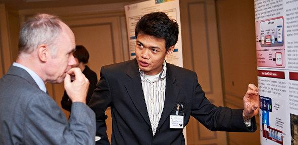 Jeng Kanchit Rongchai explains his research at the CONCAWE Symposium