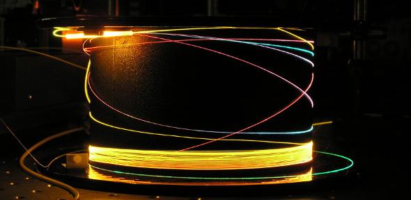 Supercontinuum generation in a photonic crystal fibre