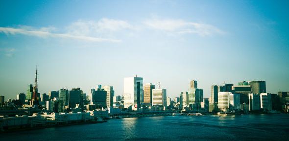 Tokyo tower from Rainbow Bridge