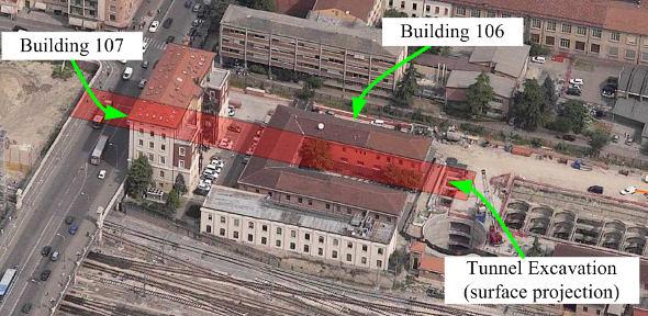 Tunnelling beneath buildings in Bologna for a high-speed railway