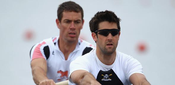 Tom James (front) and Richard Egington