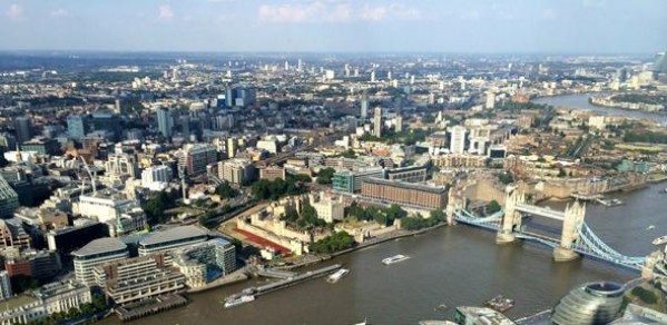 Overlooking the Thames