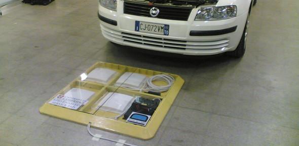 Fiat prototype car with sensor pad