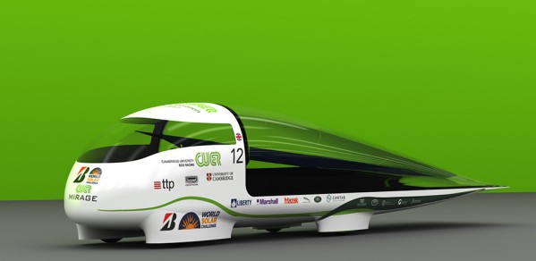 Mirage. The team's race vehicle for the 2017 Bridgestone World Solar Challenge.