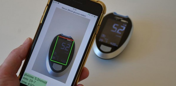 Reading diabetes monitor