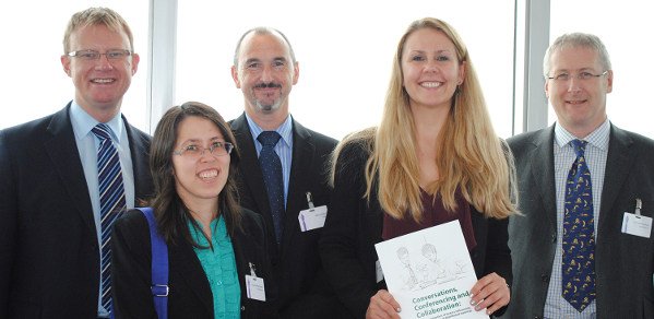 From left: Howard Dickel; Dr Joy Goodman-Deane; Dr Mike Hollier; Dr Anna Mieczakowski; Professor John Clarkson