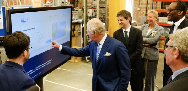 HRH The Prince of Wales visited the University’s Whittle Laboratory