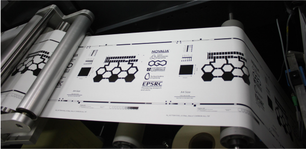 High-speed printing of graphene ink