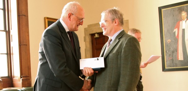 Vice-Chancellor Professor Sir Leszek Borysiewicz and Professor John Clarkson