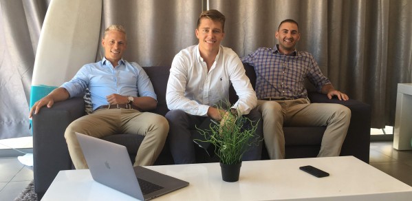 Co-founders from left Jos van der Westhuizen, Filip Kozera and Derrick van Schalkwyk