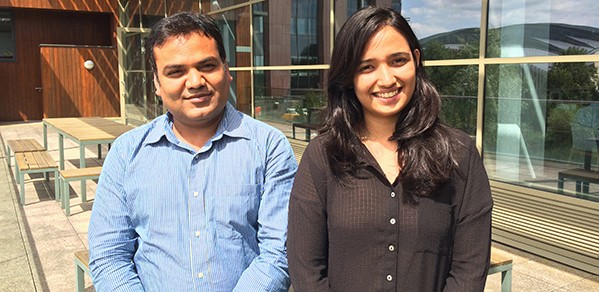 Dr Mukesh Kumar and Masters student Swapnil Shaktawat have been working together on a research project looking at resilience in the food supply chain.