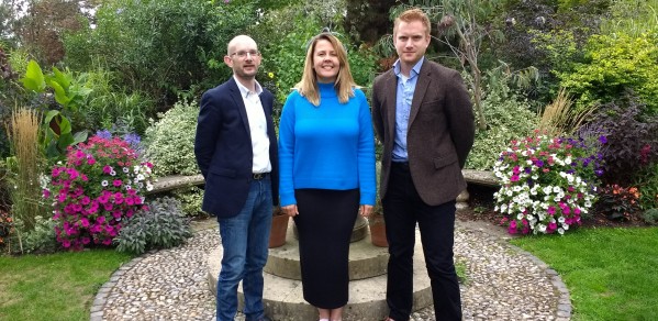 From left: Dr Christopher Wilkinson, Dr Anna Mieczakowski, Dr Wolfram Bosbach