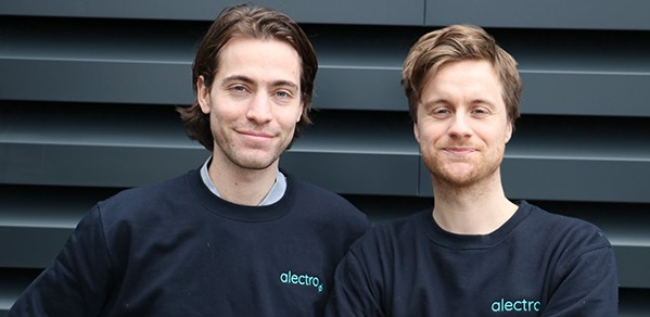 Alectro co-founders Tim Geller (Darwin College) on the left, and Bertie Ivory-Peters (Downing College).