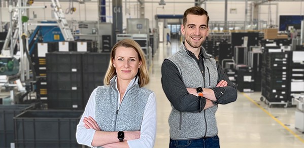 Alumni Dr Elisa Roth (CEO) and Dr Mirco Roth (CTO), co-founders of Augmented Industries