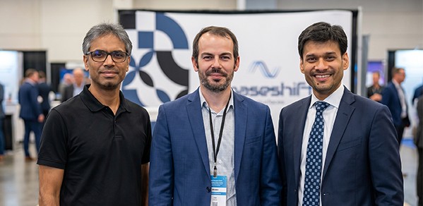 The Phaseshift team, from left, Rohit Shawarikar (COO), Rezlind Bushati (CEO) and Amit Agrawal (Co-founder and CTO).