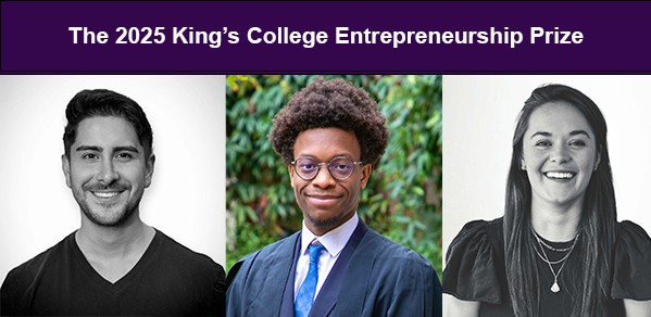 From left, alumnus Nathan Jackrazi (Axo Neurotech), MPhil student Chris Tagnon (CAST Energy) and alumna Dr Amy Rochford (Axo Neurotech)