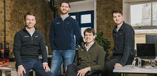 Pictured from left, the Matta team. Douglas Brion, Damjan Denic, Sebastian Pattinson, Tom Walker