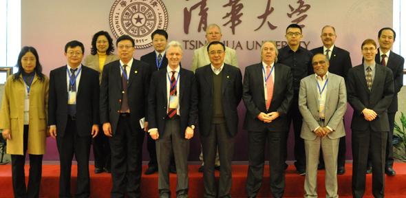 Cambridge and Tsinghua academics at Tsinghua University.