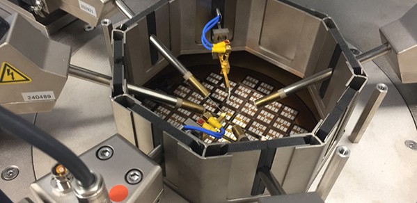 High-voltage probe station for the characterisation of power devices (part of the 'Royce equipment' at the Department of Engineering).