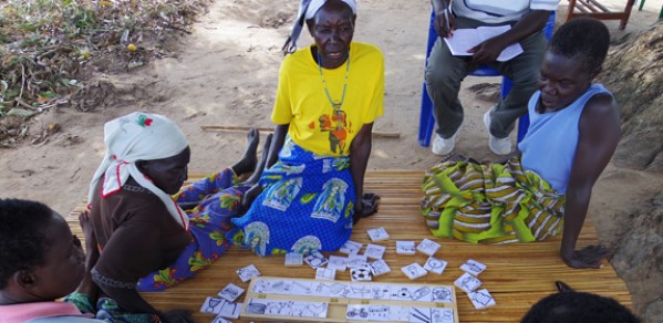 Women from the village of Okabi taking part in Stephi's research exercise