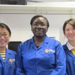 Rui Hao (left) Funmi Alayaki (centre) Tiffany Wang (right) Lower photo: Maryam Masood