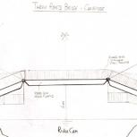 'The Three Punts Bridge', side view by Riccardo Nori, aged 8.