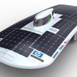 The CUER team's new solar-powered racing car design