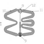 Sectional elevation view of semi-active E-springs with hydraulic damper undergo heavy loading