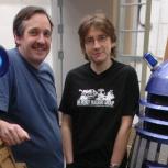 Dalek builders David James (left) and Adam Strawson