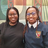 Mastercard Foundation Scholars Tadalisika Zulu and Esther Barakengera